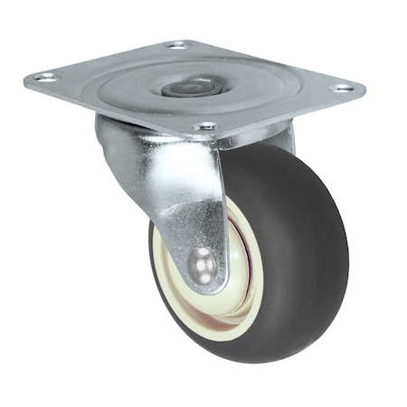 Durastar Caster, 2x7/8" Swvl Fork, Side Lake Brake, 2x7/8" PU, Polyolefin Wheel,  10SL278PPU80Y